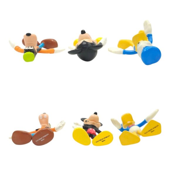 Walt Disney World Kellogg Mickey Mouse Goofy Donald Bendy Vintage 90s Toy Lot - Picture 4 of 8